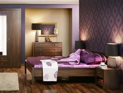Combination of furniture colors in the bedroom interior