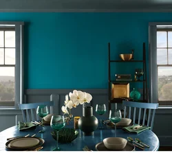 Синий И Зеленый Цвет В Интерьере Кухни
