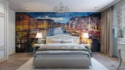 Bedroom design photo murals