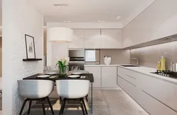 Kitchen in minimalist style real photos