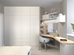 Small bedroom design with computer desk