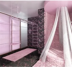 Pink Hallway Design Photo