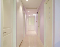 Pink hallway design photo