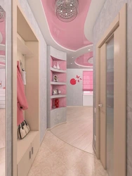 Pink Hallway Design Photo