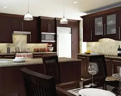 Chocolate kitchen interior photo