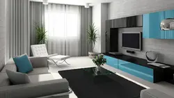 Living rooms in a modern style photo for a large room