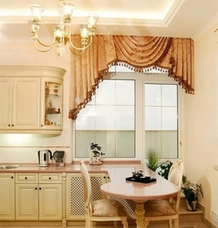 Classic Curtains For The Kitchen Interior Photo