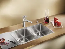 Mortise sink for the kitchen in the interior photo