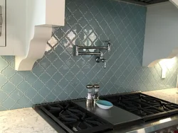 Arabesque tiles in the kitchen interior photo