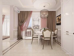 Curtains for the kitchen in neoclassical style photo