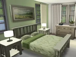 Sims-Тегі Жатын Бөлменің Интерьері