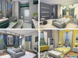 Sims-də yataq otağının interyeri