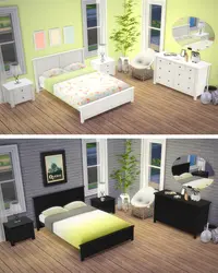 Bedroom interior in sims