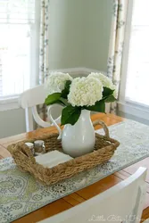 Artificial flowers for decoration in the kitchen photo