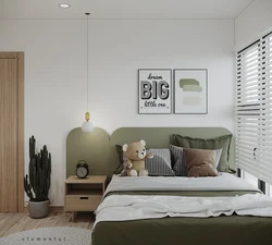 Japandi bedroom interior