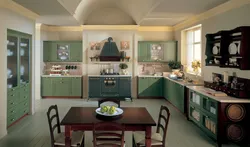 Swamp kitchen in the interior photo