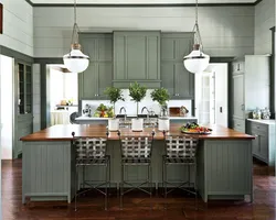 Swamp kitchen in the interior photo