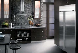 Photo Kitchen Refrigerator Black