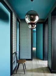 Turquoise Color In The Hallway Photo