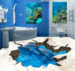 3D плиткалық фото ванна