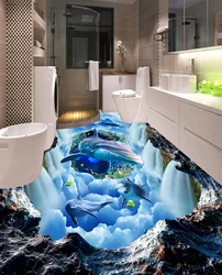 3D tile photo bath