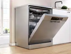 Freestanding dishwasher photo in the kitchen interior