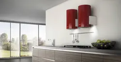 Кухни с цилиндрической вытяжкой фото