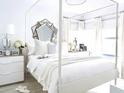 Small Bedroom Interior With White Furniture