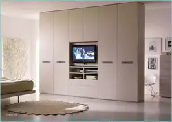 Cabinet design for living room with TV photo