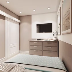 Interior Design Of A Small Bedroom With Wardrobe