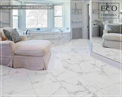 Marble Porcelain Tiles In The Kitchen Photo
