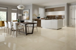 Marble Porcelain Tiles In The Kitchen Photo