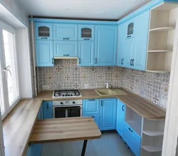 Kitchens in a 5-storey building photo