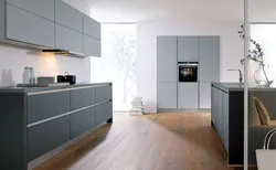 Interior handles of modern kitchens
