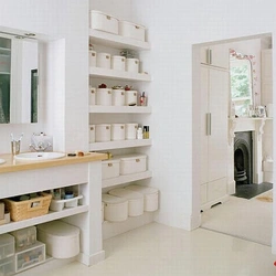 Storage system in the bathroom photo