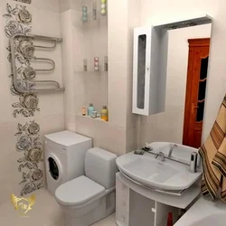 Renovation of a bathroom in Khrushchev without combining it with a toilet photo