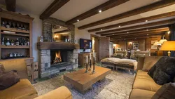 Living Room Design In Chalet Style