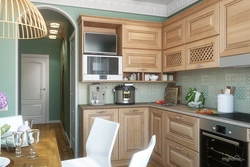 Kitchen in Leningradka 9 sq.m. design