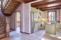 Houses made of laminated veneer lumber kitchen design
