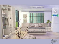 Bedroom in sims 4 design