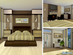 Sims 4 dizayndagi yotoqxona