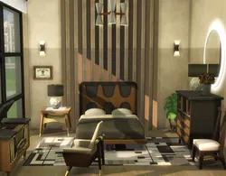 Bedroom in sims 4 design