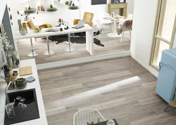 Photo Of Laminate Flooring In The Kitchen Combination