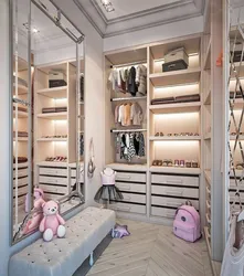 Dressing room design for children's room