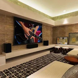 Living Room Design With Cinema