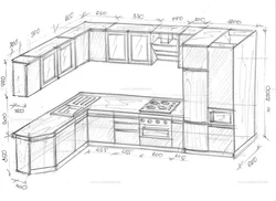 Corner Kitchen Photo Diagram
