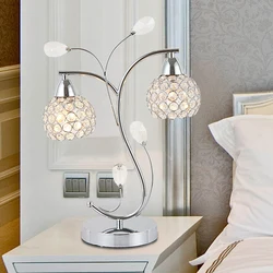 Floor lamps in the bedroom interior photo