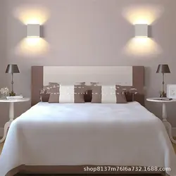 Floor Lamps In The Bedroom Interior Photo