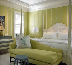 Green And Yellow In The Bedroom Interior