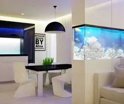 Bedroom Interior With Aquarium